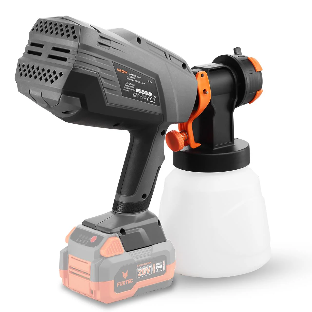Pulvérisateur de peinture batterie 20V FUXTEC FX-E1CSP20 - sans batterie ni chargeur - Image 3