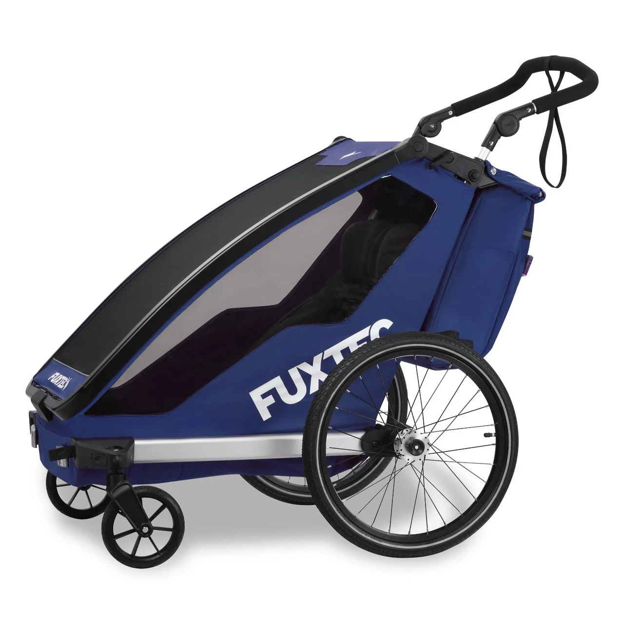 Remorque à vélo Sport Cruiser bleu avec roue avant Jogger incluse - Image 3