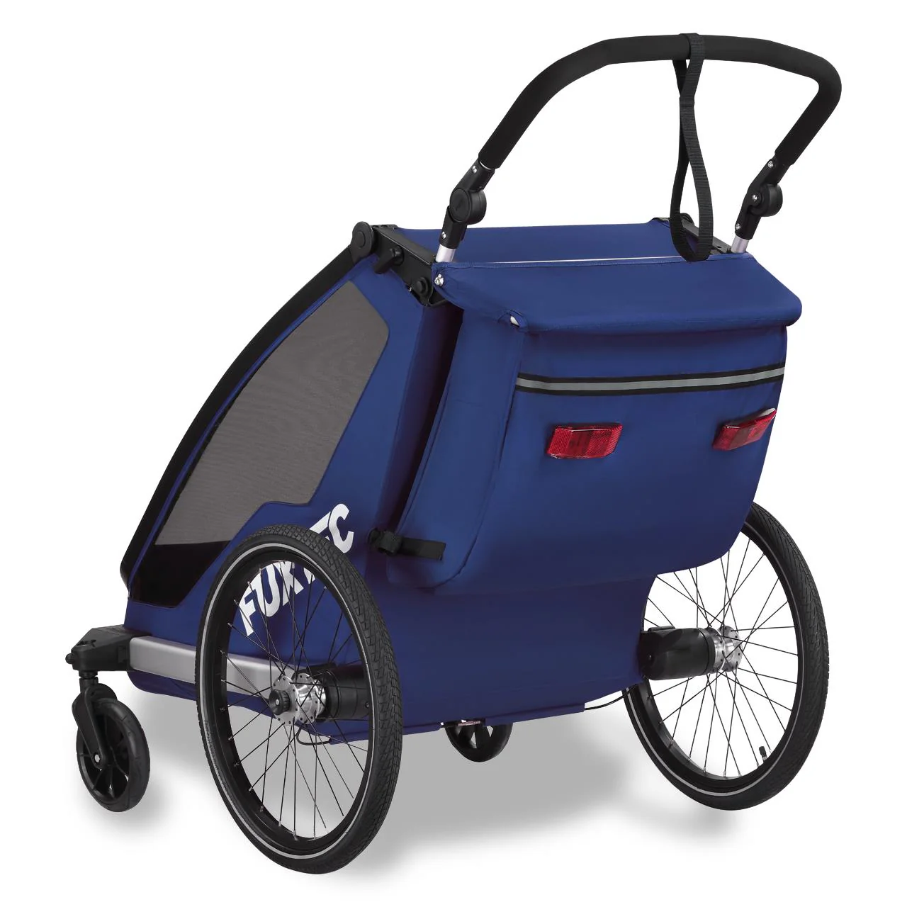 Remorque à vélo Sport Cruiser bleu avec roue avant Jogger incluse - Image 4