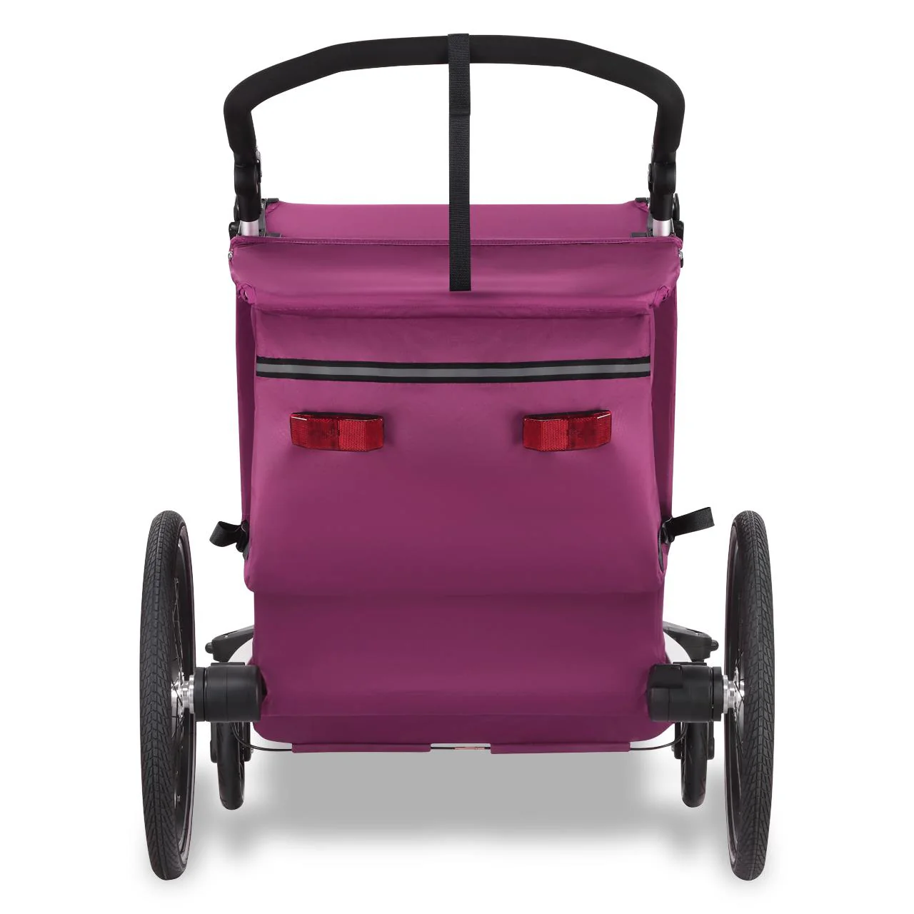 Remorque à vélo Sport Cruiser pourpre avec roue avant Jogger incluse - Image 5