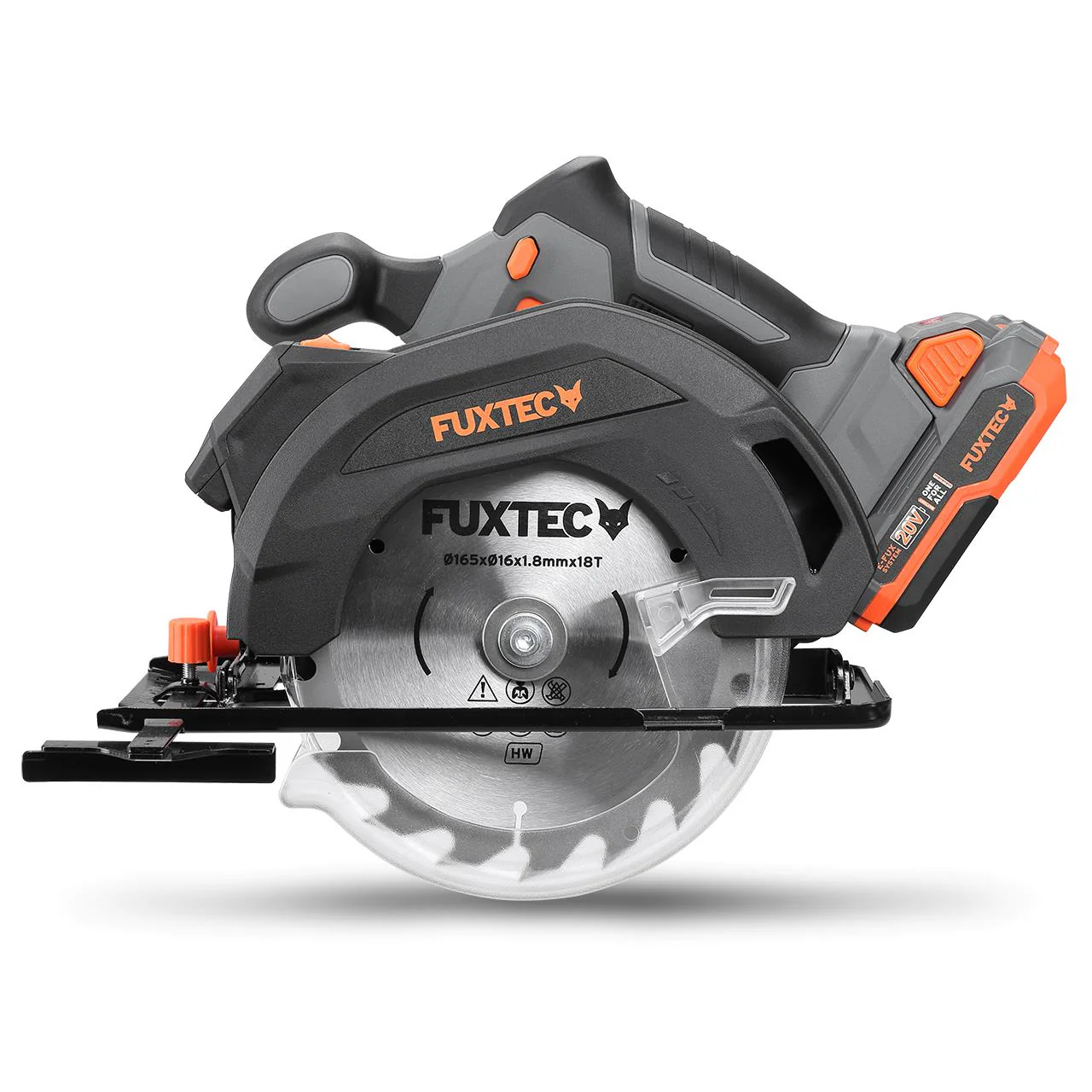 Scie circulaire portative batterie FUXTEC 20V FX-E1CS20 set avec batterie 4Ah et chargeur 1A - Image 4