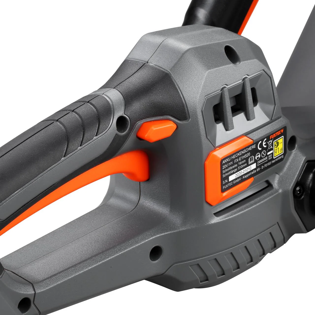 Taille-haies à batterie 20V FUXTEC FX-E1HS20 - Set avec batterie 2Ah et chargeur 1A - Image 10
