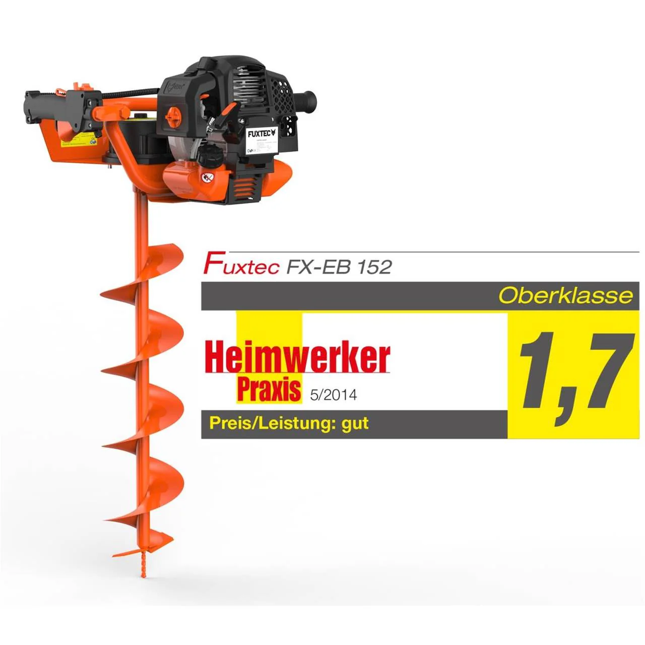 Tarière thermique FUXTEC FX-EB152 avec mèches de 100, 150 et 200 mm - Image 2